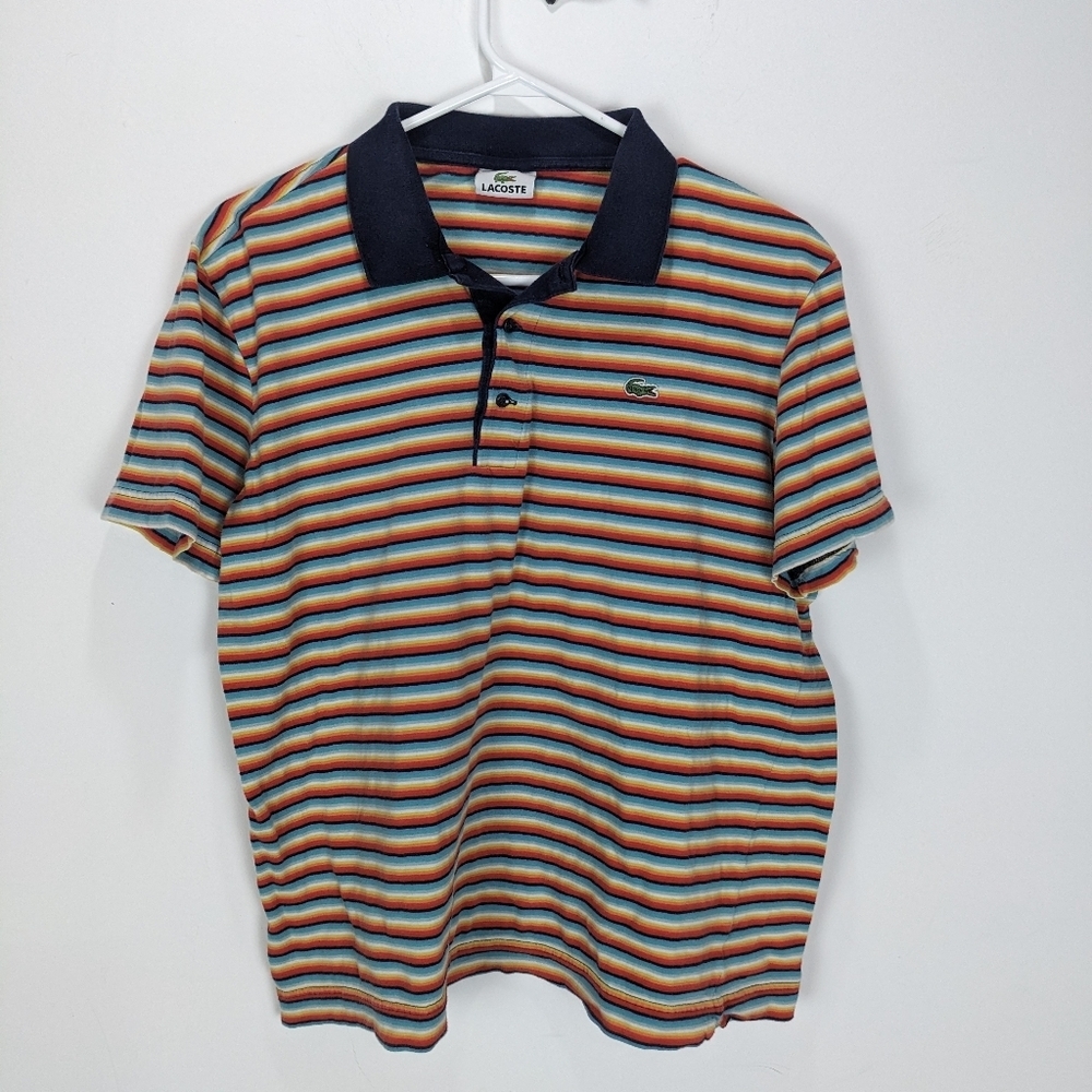 Lacoste Mens 3 button polo in Lacoste size 5
